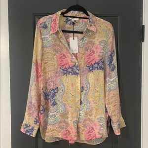 Rose & Olive Multicolor Floral Button-Down Shirt